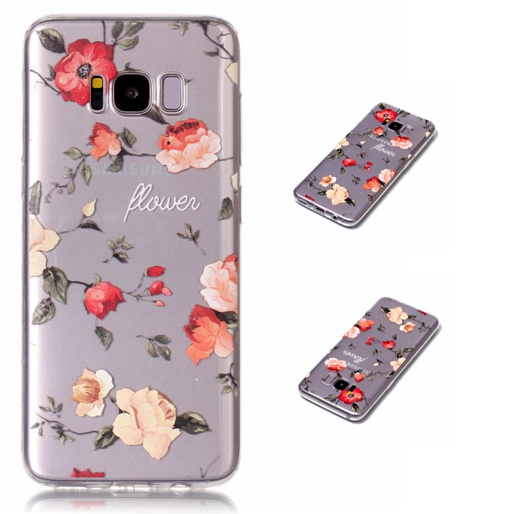 

Lightweight Embossment Pattern Soft TPU Jelly Case for Samsung Galaxy S8+ SM-G955 - Roses