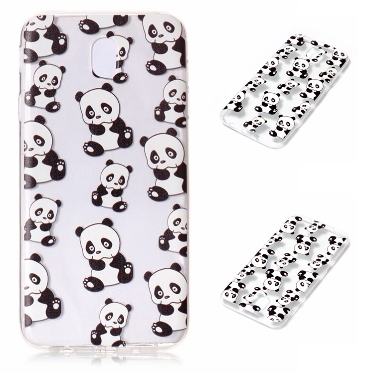 

Embossment Pattern TPU Soft Phone Back Cover for Samsung Galaxy J7 (2017) EU Version - Pandas