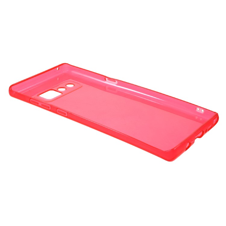 Clear TPU Protective Case for Samsung Galaxy Note 8 - Red-3