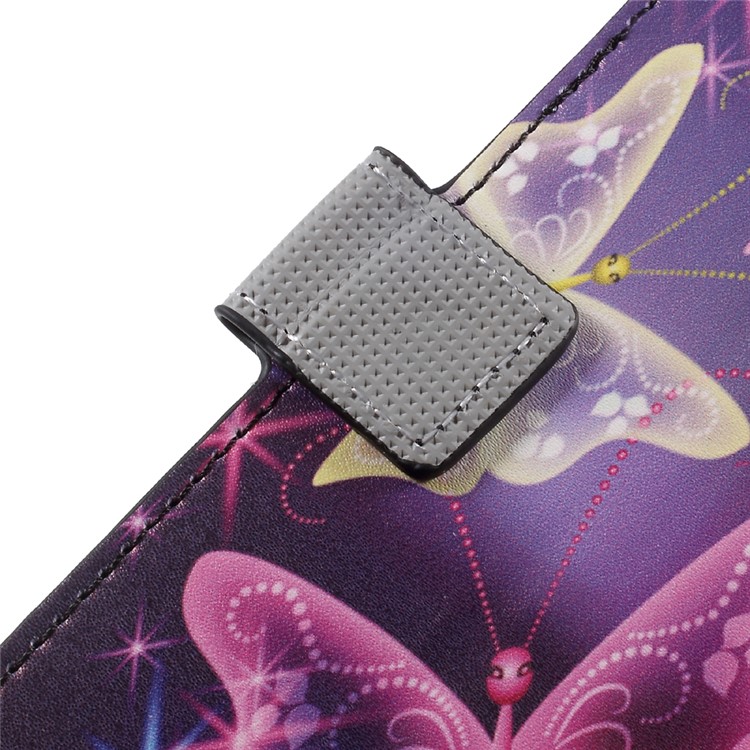 For Samsung Galaxy Note 8 Wallet PU Leather Stand Case - Purple Butterfly-10