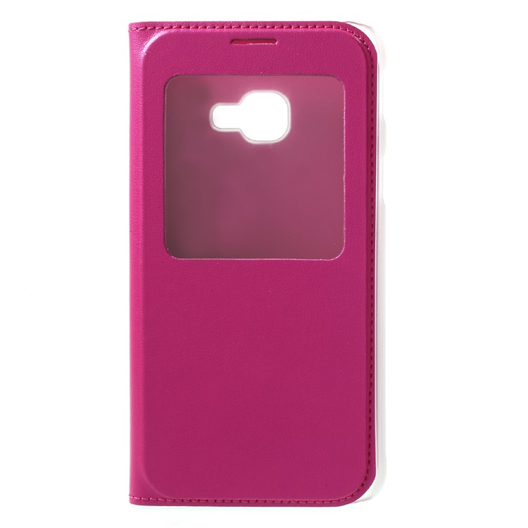 View Window Leather Phone Case for Samsung Galaxy Xcover 4 - Black-3