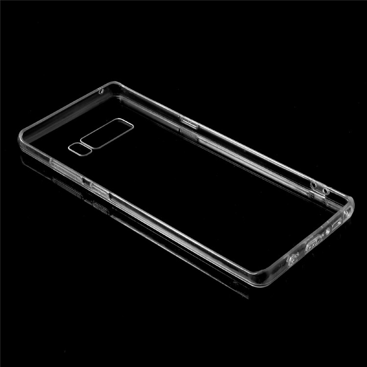 Crystal Clear Acrylic + Flexible TPU Hybrid Phone Case for Samsung Galaxy Note 8 - Transparent-4