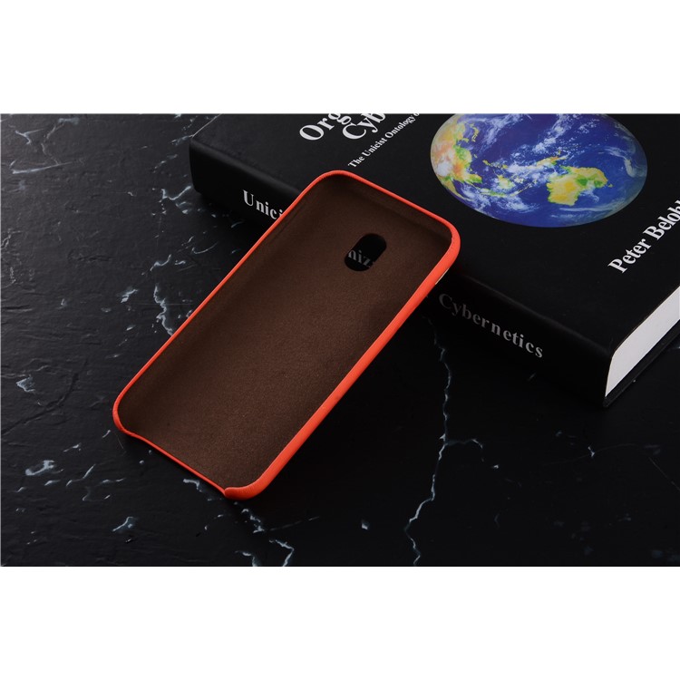 Thermal Induction Fluorescent Color Changing PU Leather Back Shell for Samsung Galaxy J3 (2017) EU / Asia Version - Red-2