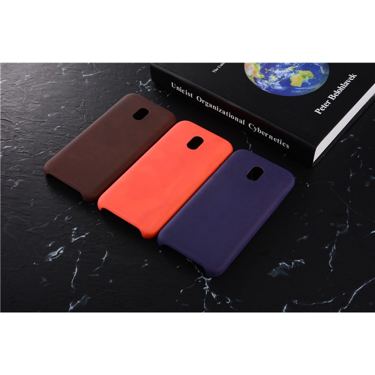 Thermal Induction Fluorescent Color Changing PU Leather Back Shell for Samsung Galaxy J3 (2017) EU / Asia Version - Red-9