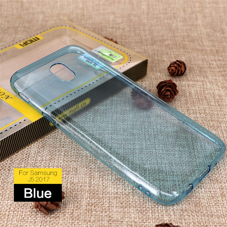 

MOFI Yin Series Thin TPU Soft Cell Phone Case for Samsung Galaxy J5 (2017) EU / Asia Version - Blue