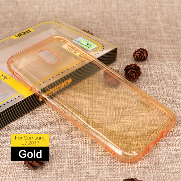 

MOFI Yin Series for Samsung Galaxy J7 (2017) J730 EU Version TPU Back Cover - Gold