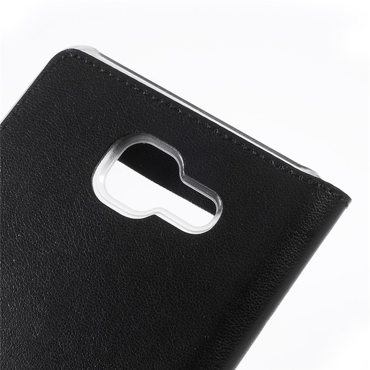 View Window Leather Cellphone Cover for Samsung Galaxy J7 Max - Black-7