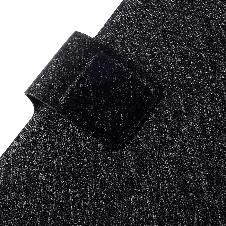 Silk Texture Folio Leather Stand Accessory Case for Samsung Galaxy J5 2017 EU Version - Black-10
