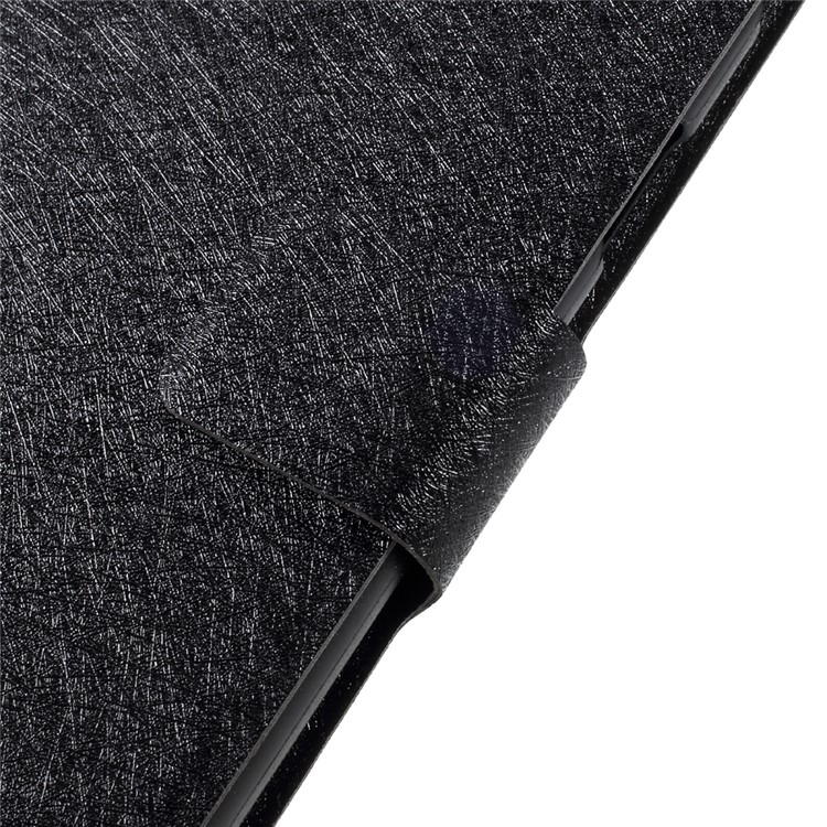 Silk Texture Folio Leather Stand Accessory Case for Samsung Galaxy J5 2017 EU Version - Black-9