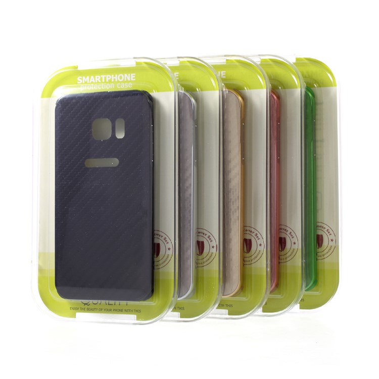 Aluminum Alloy Frame + Carbon Fiber PC Back Phone Case for Samsung Galaxy S7 SM-G930 - Green-5