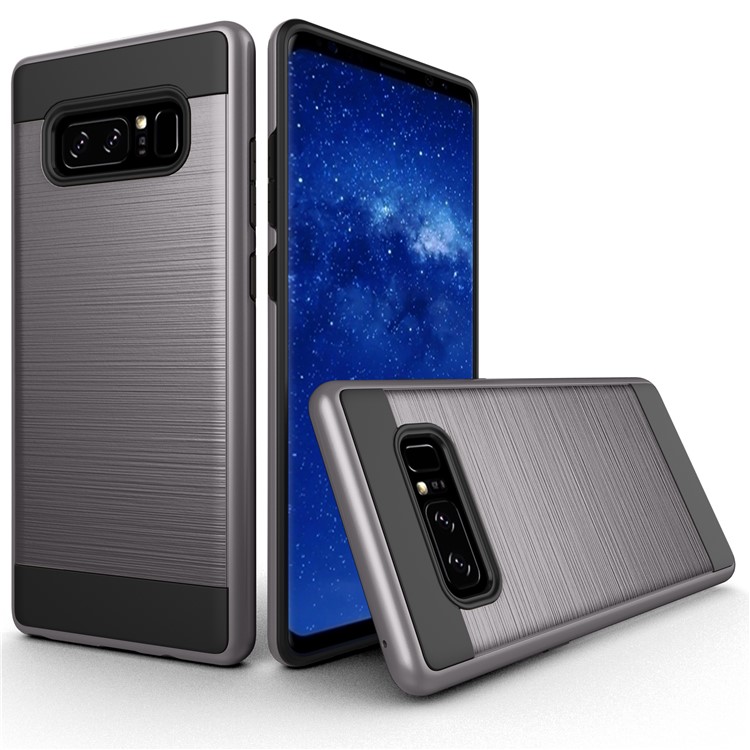 

2-в-1 Для Samsung Galaxy Note 8 С Откидной Крышкой Для ПК + TPU Для Телефона - Серый, Galaxy Note 8