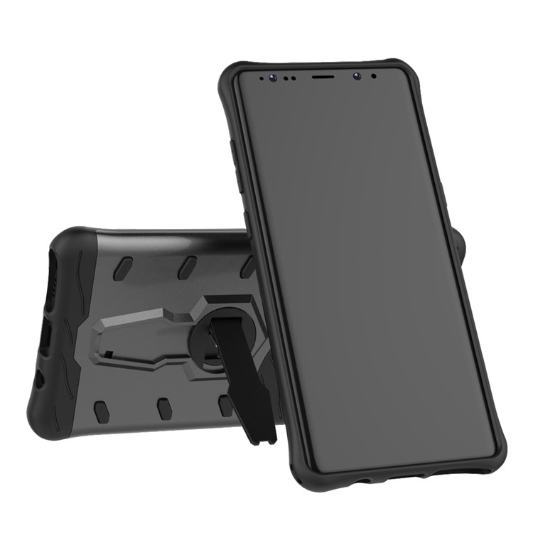 For Samsung Galaxy Note 8 Armor Kickstand PC + TPU Protector Case Cover - Grey-2