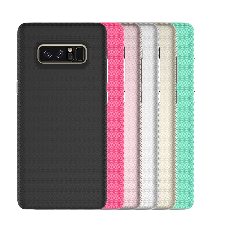 For Samsung Galaxy Note 8 Rigid Texture PC TPU Hybrid Double Protection Case - Black-10