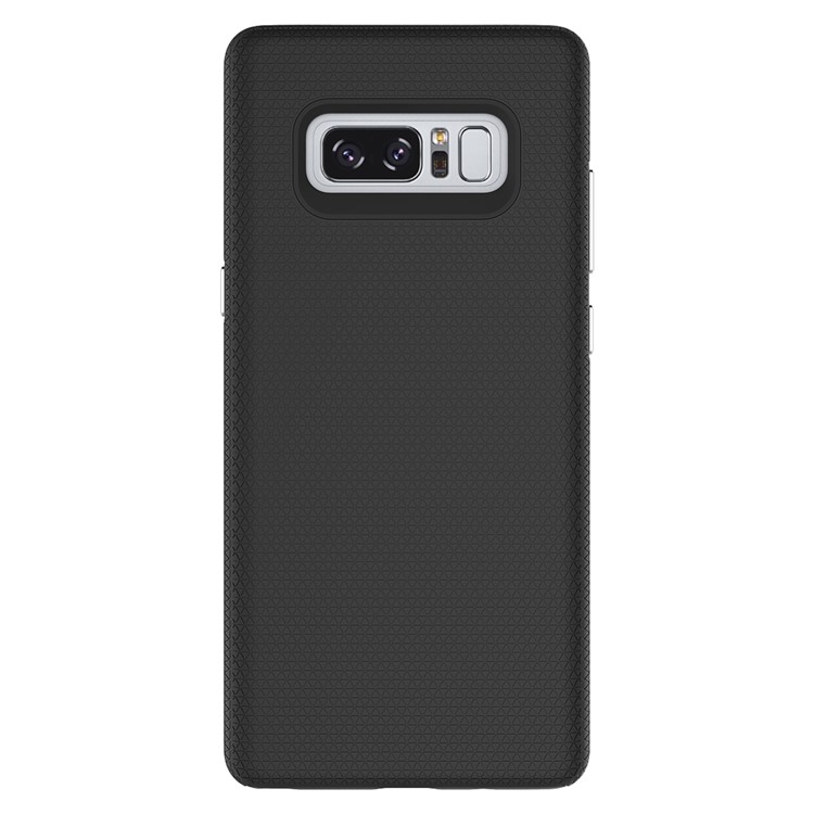 For Samsung Galaxy Note 8 Rigid Texture PC TPU Hybrid Double Protection Case - Black-2