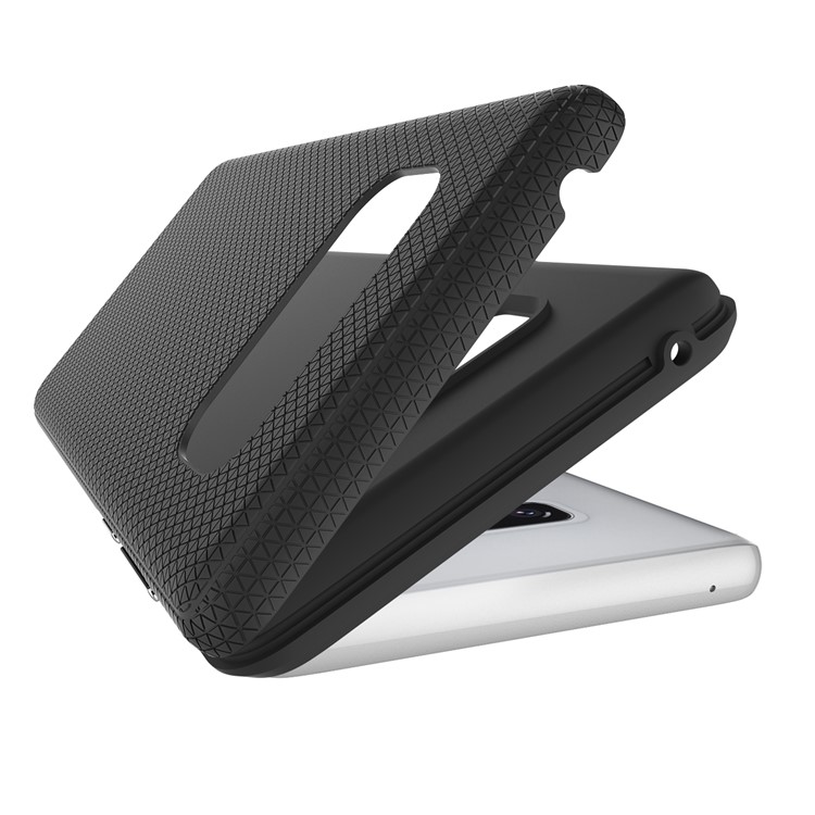 For Samsung Galaxy Note 8 Rigid Texture PC TPU Hybrid Double Protection Case - Black-4