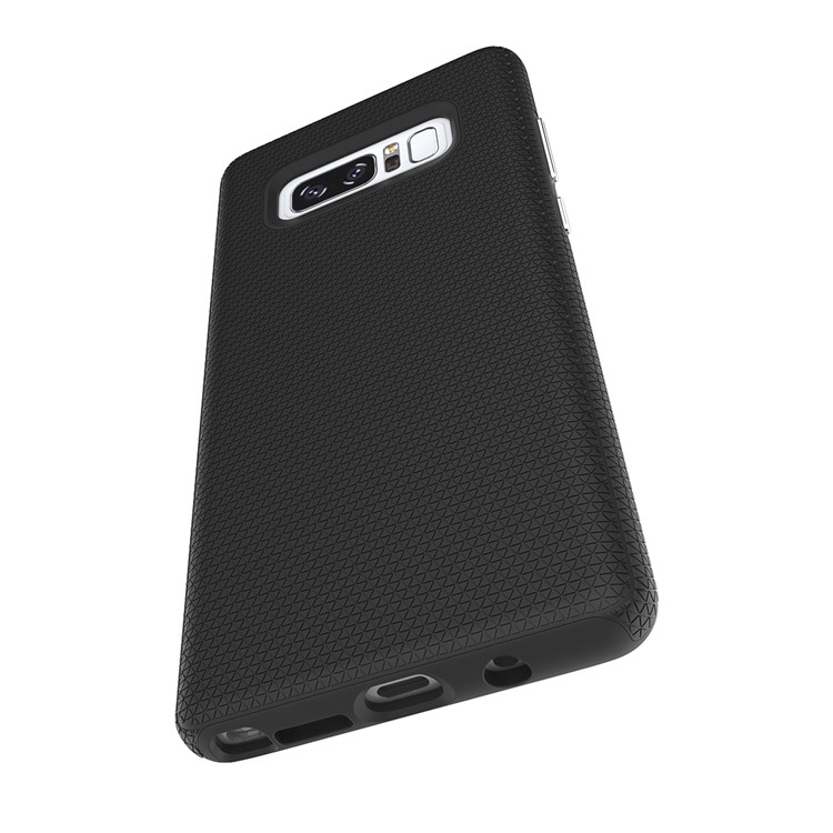 For Samsung Galaxy Note 8 Rigid Texture PC TPU Hybrid Double Protection Case - Black-6