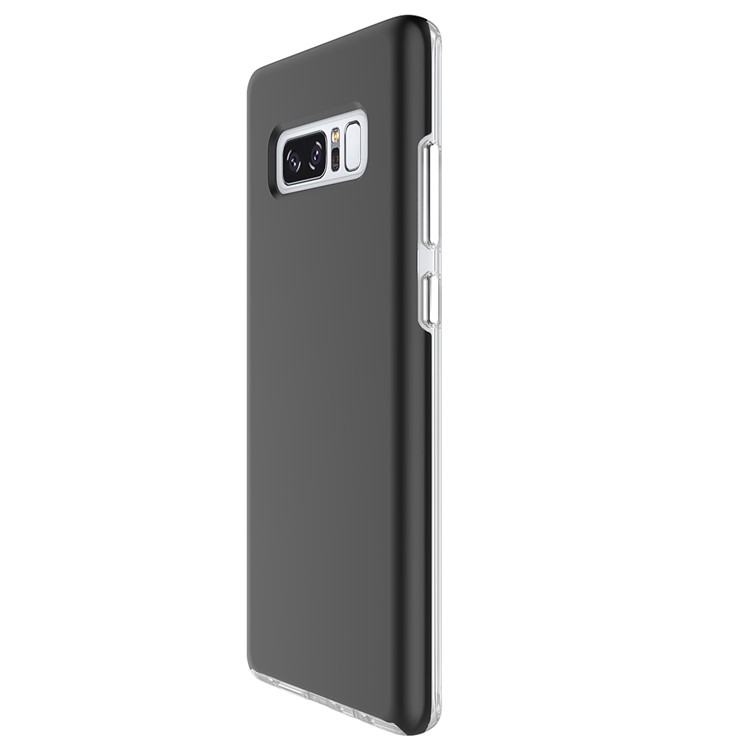 Double Protection Rubberized PC + Clear TPU Mobile Case for Samsung Galaxy Note 8 - Black-2