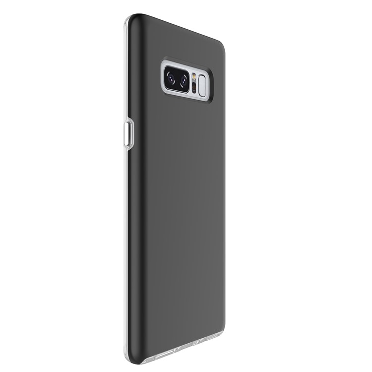 Double Protection Rubberized PC + Clear TPU Mobile Case for Samsung Galaxy Note 8 - Black-3
