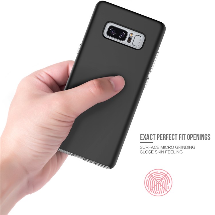 Double Protection Rubberized PC + Clear TPU Mobile Case for Samsung Galaxy Note 8 - Black-6