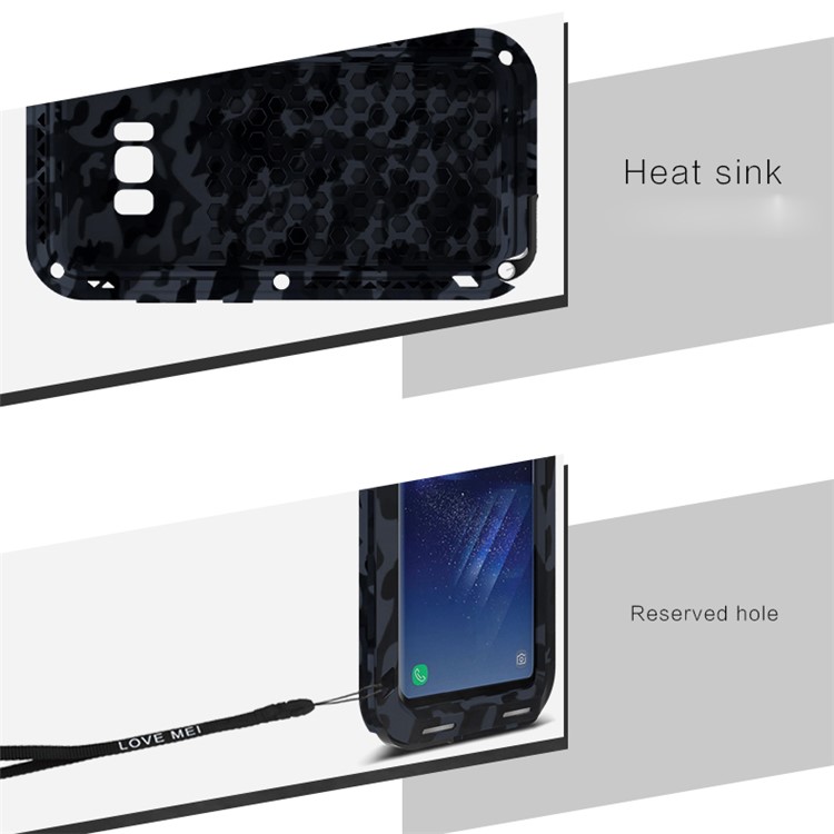 LOVE MEI Camo Series Camouflage Protection Case for Samsung Galaxy S8 Plus G955 Shockproof Dirt-proof Drop-proof - City-3