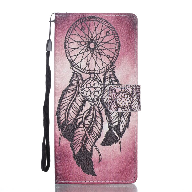 For Samsung Galaxy Note 8 Pattern Printing PU Leather Stand Wallet Phone Cover Accessory - Dream Catcher-1