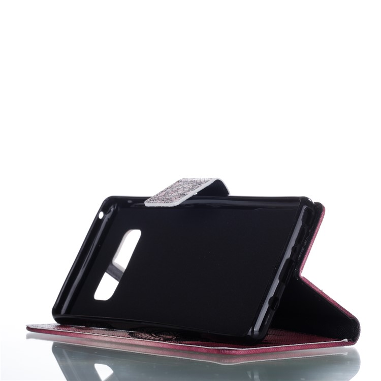 For Samsung Galaxy Note 8 Pattern Printing PU Leather Stand Wallet Phone Cover Accessory - Dream Catcher-4