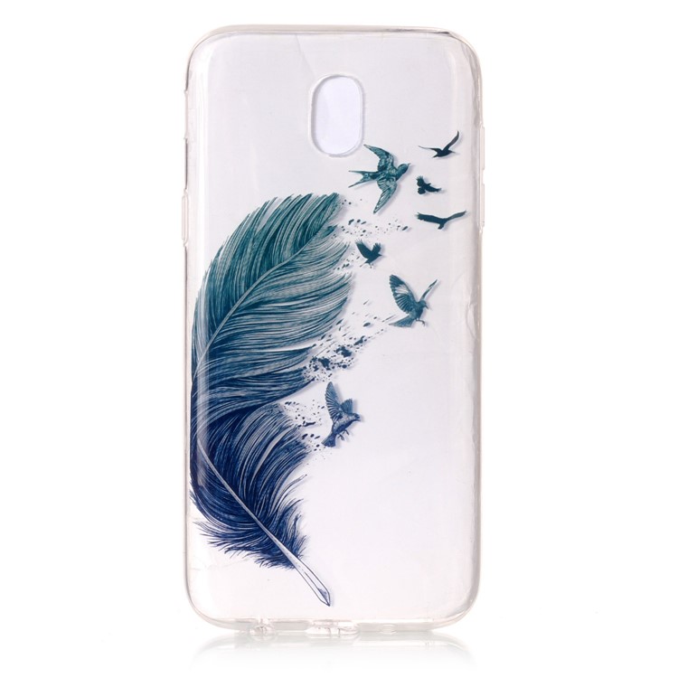 IMD Pattern TPU Protection Casing for Samsung Galaxy J5 (2017) EU Version - Feather Birds-2