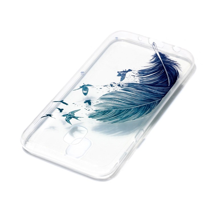 IMD Pattern TPU Protection Casing for Samsung Galaxy J5 (2017) EU Version - Feather Birds-4