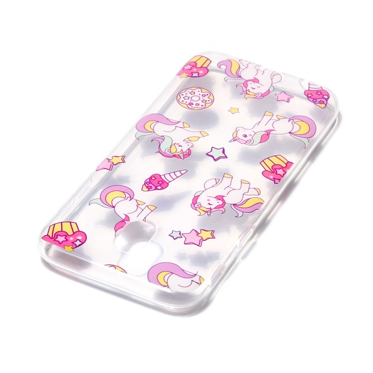 Pattern Printing IMD TPU Soft Mobile Casing for Samsung Galaxy J7 (2017) EU Version - Unicorn-4