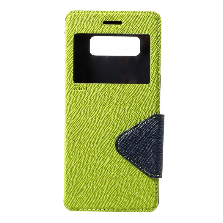 

ROAR KOREA View Window Leather Stand Phone Cover for Samsung Galaxy Note 8 - Green