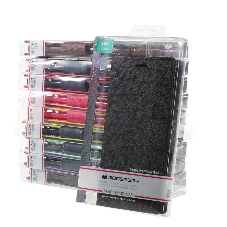 MERCURY GOOSPERY Fancy Diary PU Leather Case for Samsung Galaxy Note 8 - Black-10