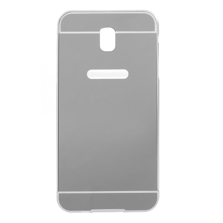 

Metal Bumper + Electroplated PC Back Hard Case for Samsung Galaxy J7 (2017) EU Version / J7 Pro (2017) - Silver