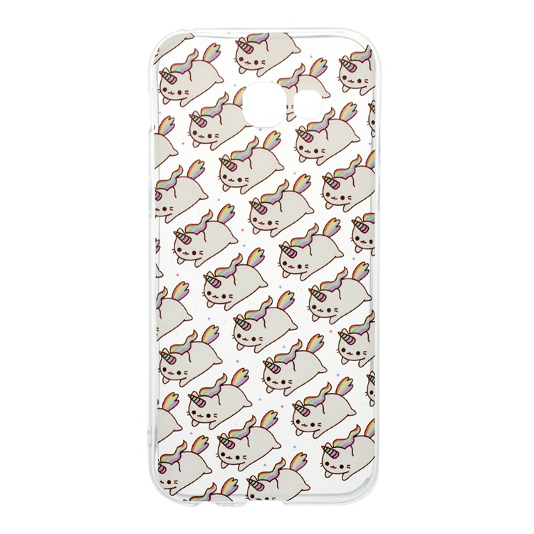 

Patterned Soft TPU IMD Phone Cover Accessory for Samsung Galaxy A5 (2017) SM-A520 - Unicorn Cat, Galaxy A5 (2017)