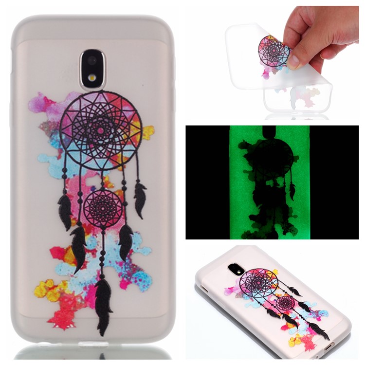 

Pattern Printing Luminous TPU Mobile Case for Samsung Galaxy J3 (2017) EU Version / J3 Pro (2017) - Dream Catcher