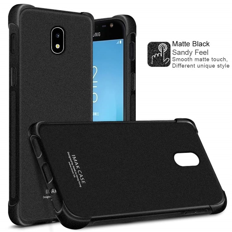 

IMAK for Samsung Galaxy J5 (2017) EU Version / J5 Pro Silky Anti-drop TPU Mobile Shell + Screen Protector Film - Matte Black, Galaxy J5 (2017)