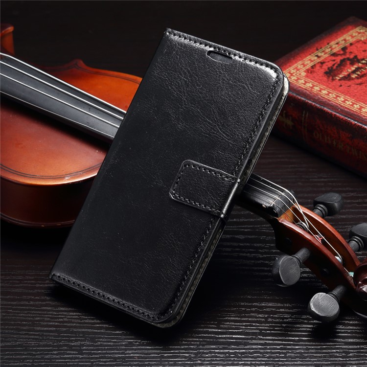 Bolsa de couro Crazy Horse Wallet para Samsung Galaxy S7 - negro-1