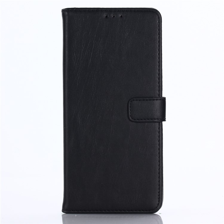 Crazy Horse Leather Wallet Stand Phone Case for Samsung Galaxy Note 8 - Black-1