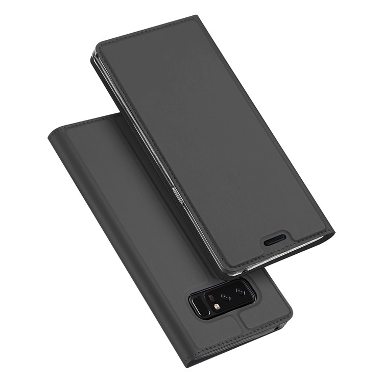 

DUX DUCIS Skin Pro Series Card Slot Leather Case Stand for Samsung Galaxy Note 8 - Grey