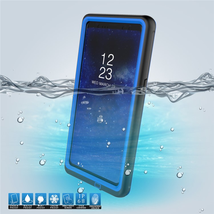 

10M 24H IP68 Waterproof Phone Case for Samsung Galaxy Note 8 Dirt/Dust/Snow Proof Cover - Blue