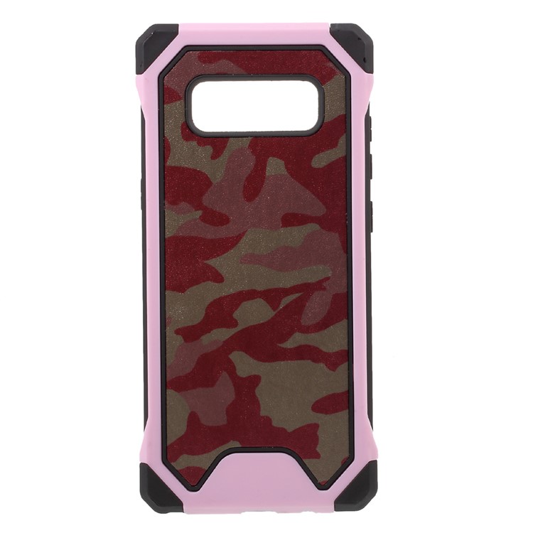 Camouflage Leather Coated PC TPU Hybrid Shell para Samsung Galaxy Note 8 SM-N950 - recortar-1
