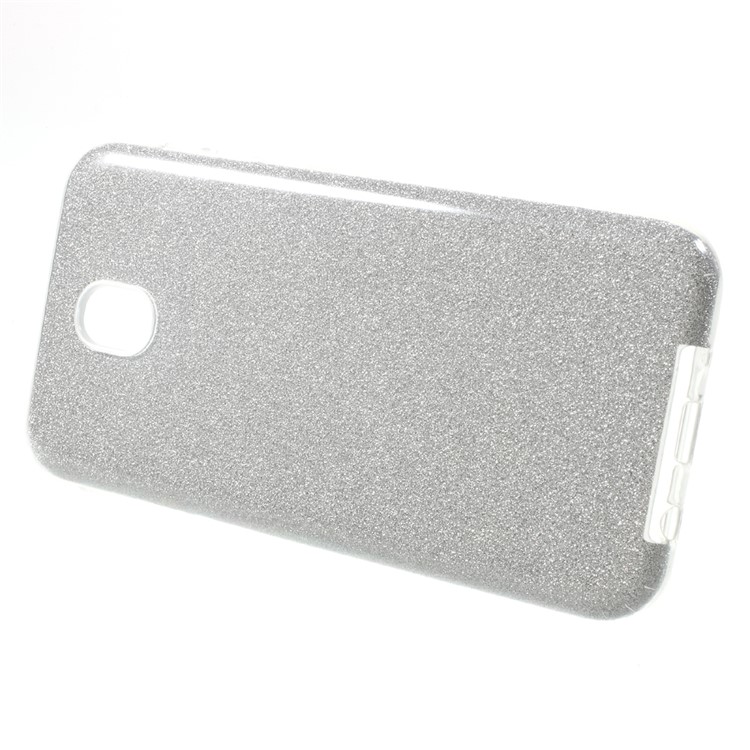 Flash Powder TPU + PC Hybrid Mobile Phone Case for Samsung Galaxy J7 Pro (2017) / J7 (2017) EU Version - Silver-2