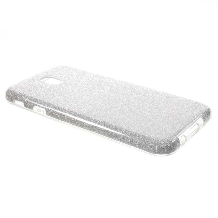 Flash Powder TPU + PC Hybrid Mobile Phone Case for Samsung Galaxy J7 Pro (2017) / J7 (2017) EU Version - Silver-3