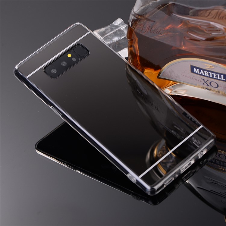 Mirror-like Plated TPU Back Phone Case Cover for Samsung Galaxy Note 8 - Black-3