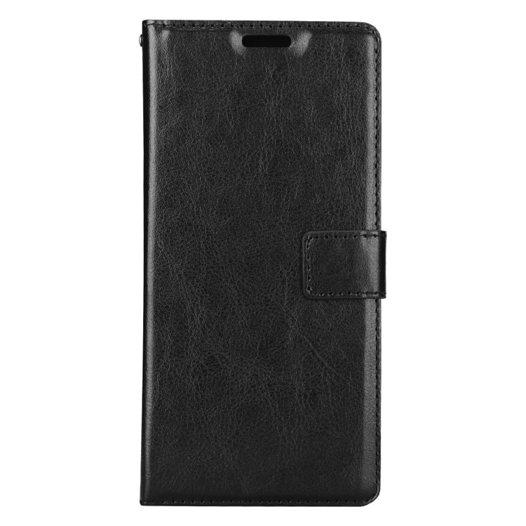 Crazy Horse Wallet Leather Stand Cell Phone Case for Samsung Galaxy Note 8 N950 - Black-2