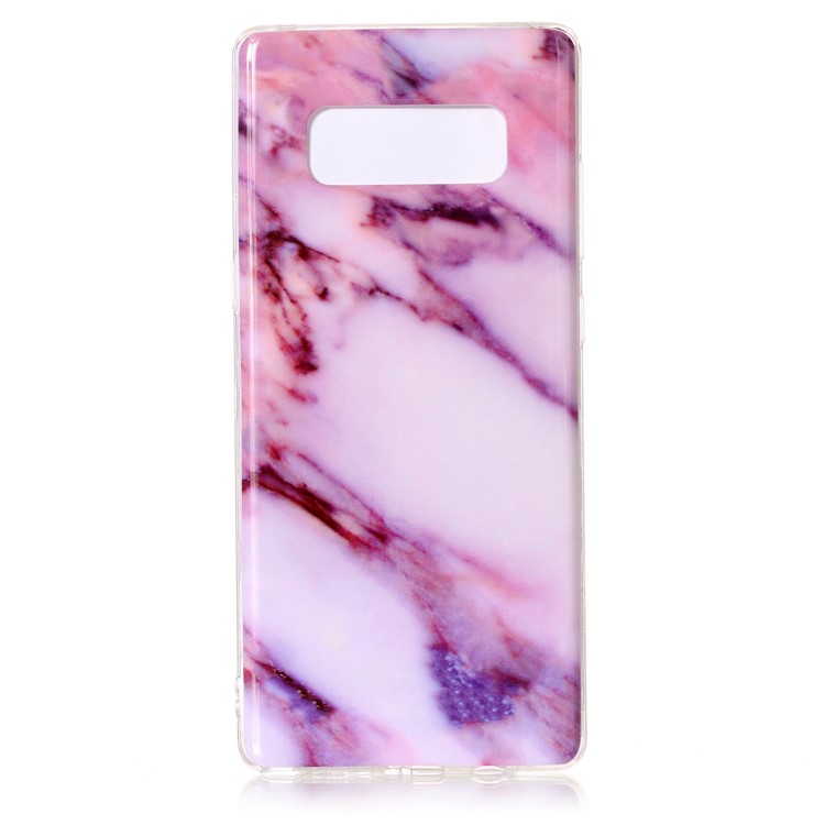 

Marble Texture IMD Soft TPU Case for Samsung Galaxy Note 8 SM-N950 - Purple