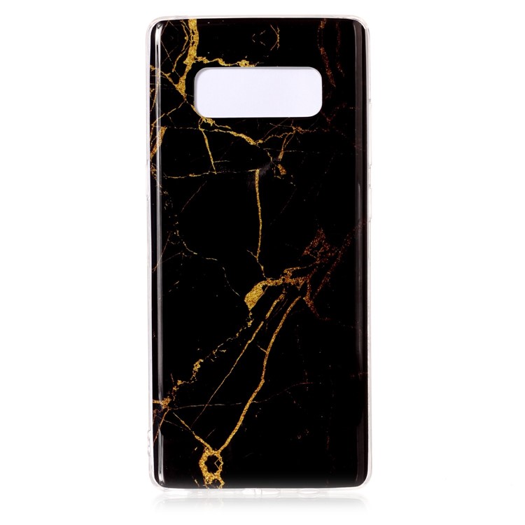 

Для Samsung Galaxy Note 8 SM-N950 Мраморный Узор IMD TPU Мягкий Чехол - Черный / Золото