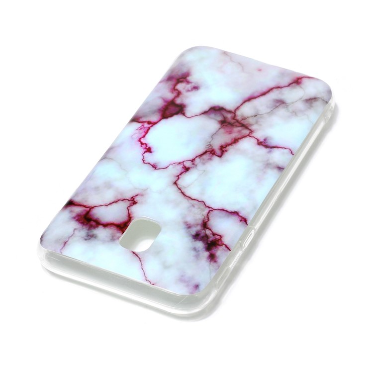 Marble Pattern IMD Soft TPU Jelly protective Case for Samsung Galaxy J3 (2017) EU Version - Rose-3