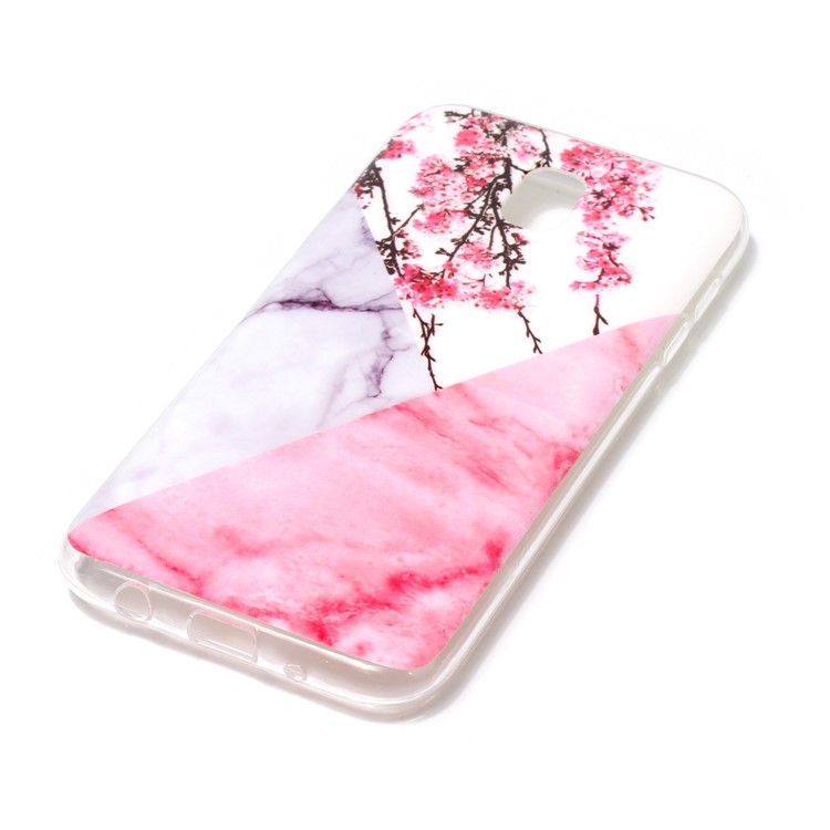 Marble Pattern IMD TPU Jelly Phone Case for Samsung Galaxy J5 Pro (2017) / J5 (2017) EU Version - Plum-2