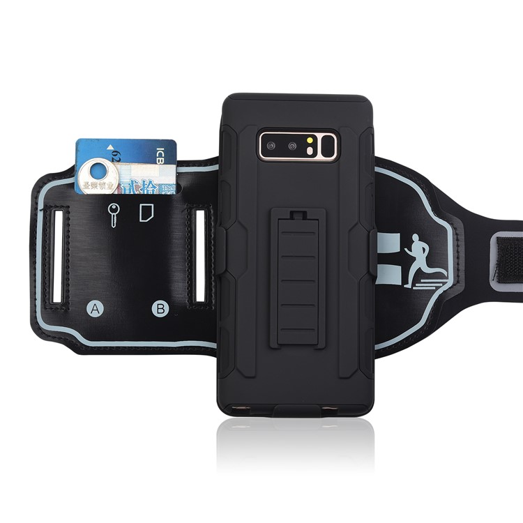 

Sports Armband + PC Hard Cell Phone Case with Slot for Samsung Galaxy Note 8 SM-N950