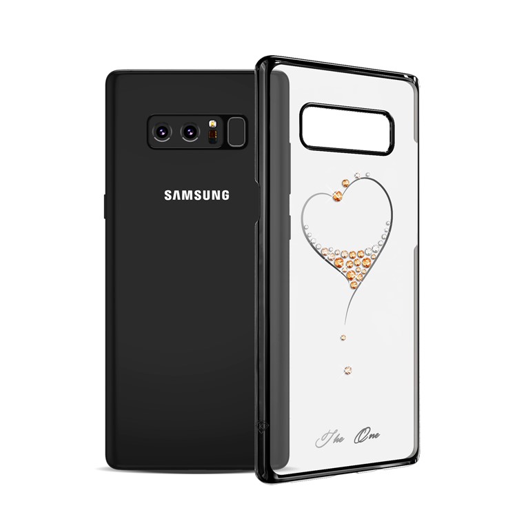 

KINGXBAR Star Series Crystal Decor PC Case for Samsung Galaxy Note 8 SM-N950 - Black / The Wish of the Starry Sky